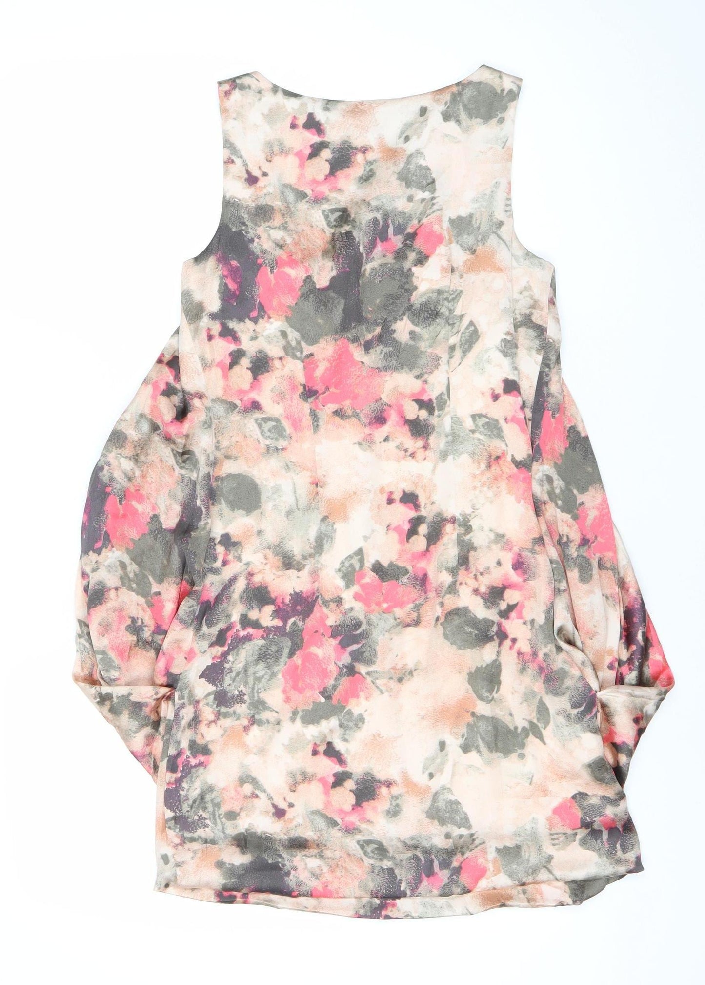 H&M Women’s Multicoloured Floral Sheath Dress Size 8 Sleeveless