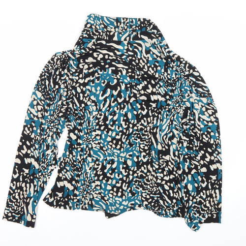 Roman Women’s Multicoloured Animal Print Wrap Blouse Size 18