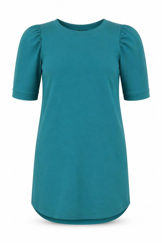 Zara Women’s Green Puff Sleeve T-Shirt Dress Size 8
