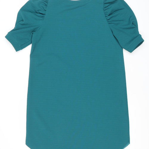 Zara Women’s Green Puff Sleeve T-Shirt Dress Size 8