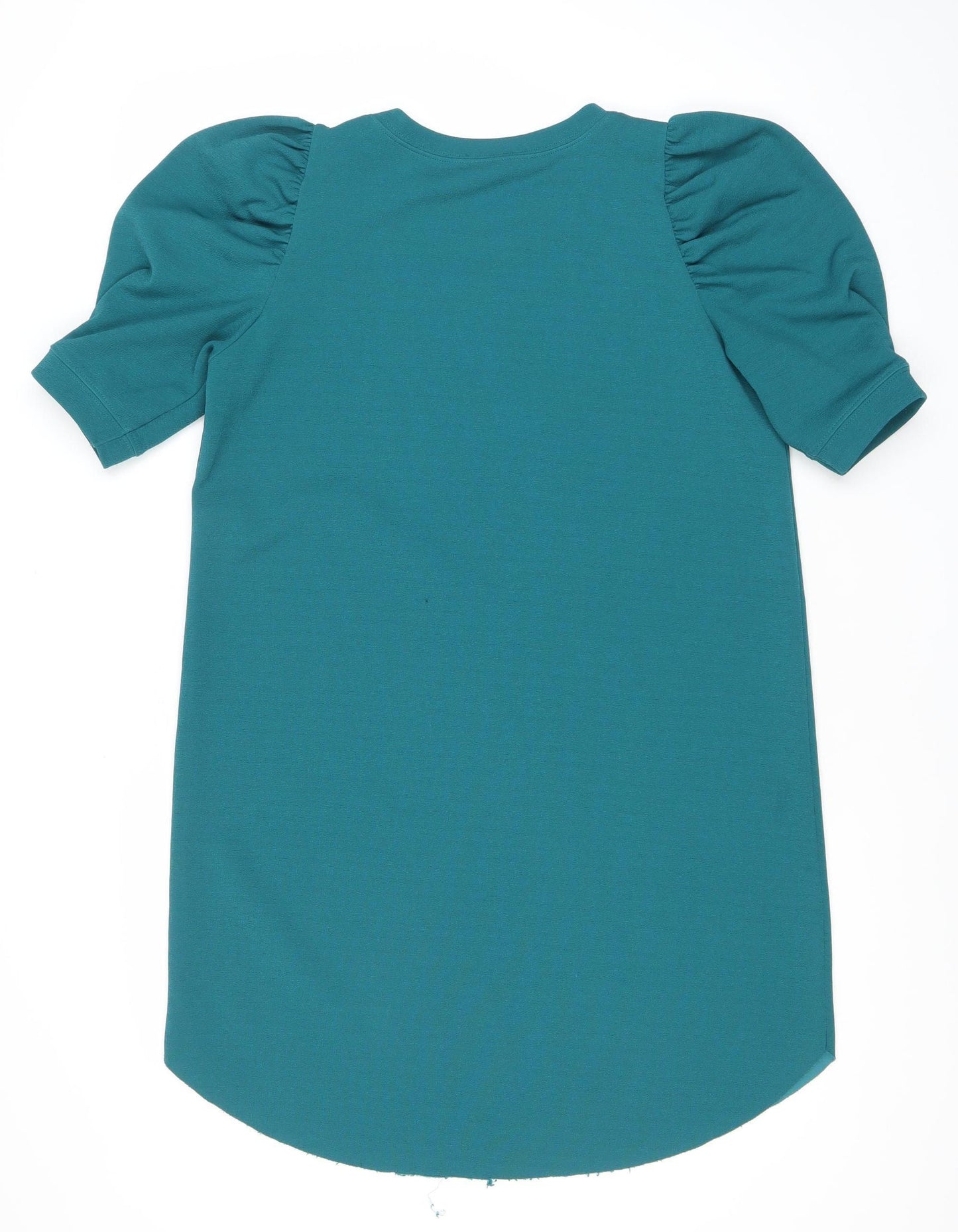 Zara Women’s Green Puff Sleeve T-Shirt Dress Size 8