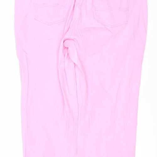 bpc Women’s Pink Capri Jeans UK 24 Cotton Blend Regular Fit