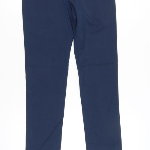 Next Boys Blue Formal Dress Trousers 12 Years Regular Fit School Wear