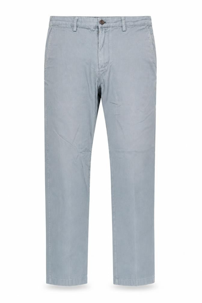 Lands' End Mens Blue Chino Trousers Straight Fit Size 35