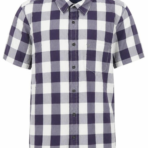 American Eagle Outfitters Men's Blue Check Long Sleeve Shirt M