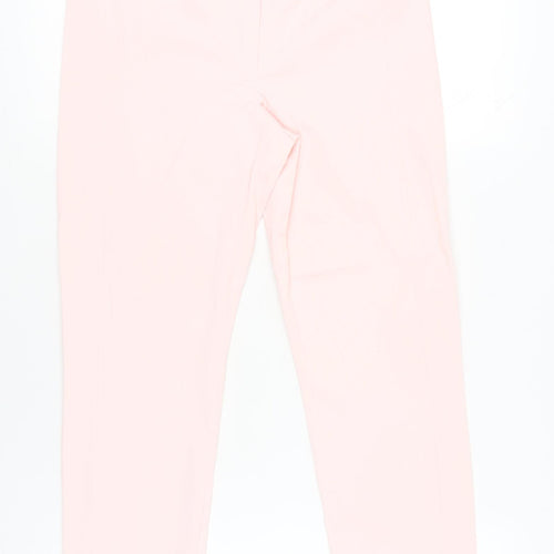 Madeleine Women’s Pink Slim Fit Cropped Trousers Size 12S
