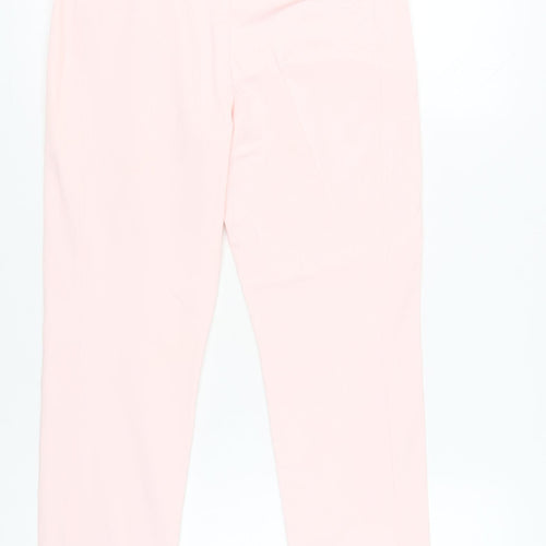 Madeleine Women’s Pink Slim Fit Cropped Trousers Size 12S