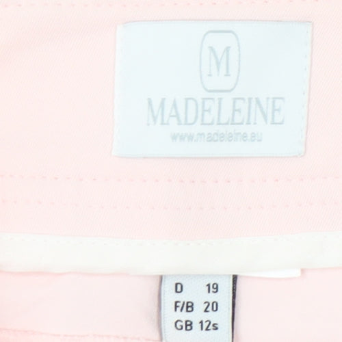Madeleine Women’s Pink Slim Fit Cropped Trousers Size 12S