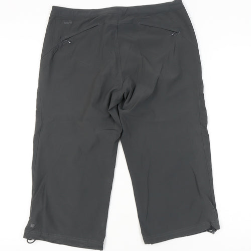 Nike Womens Black Dri-Fit Capri Trousers Size 10 Sportswear