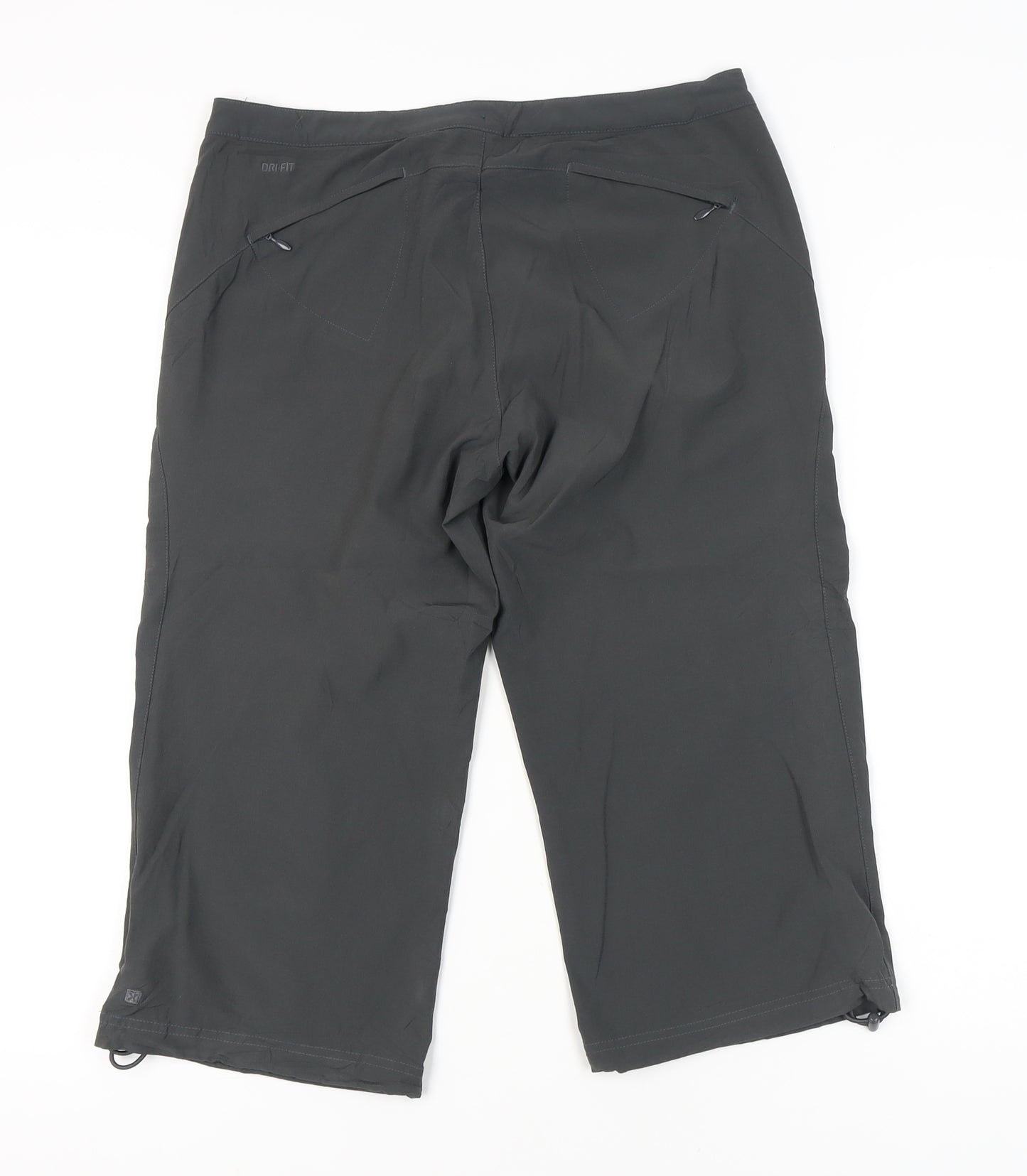 Nike Womens Black Dri-Fit Capri Trousers Size 10 Sportswear