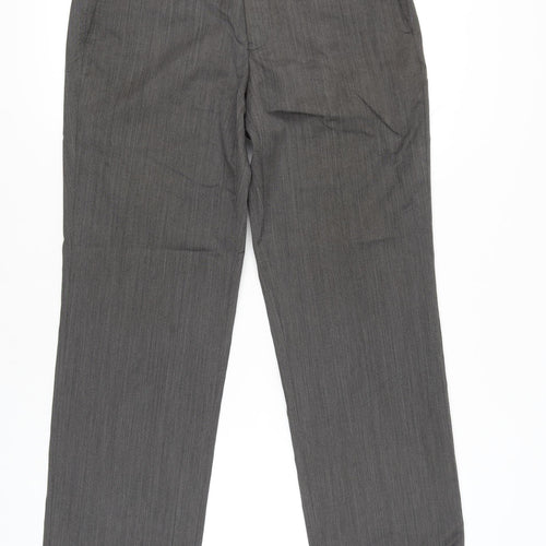 Next Men’s Grey Regular Fit Dress Pants Trousers Size 32x31