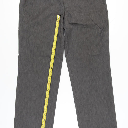 Next Men’s Grey Regular Fit Dress Pants Trousers Size 32x31