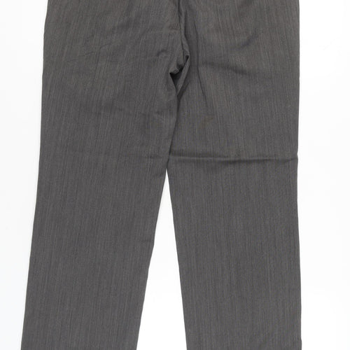 Next Men’s Grey Regular Fit Dress Pants Trousers Size 32x31