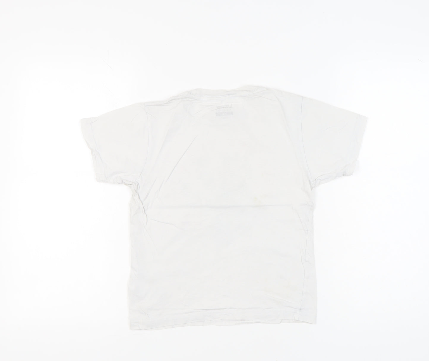 Vans Unisex Kids White Graphic Print Classic Fit Cotton XL T-Shirt