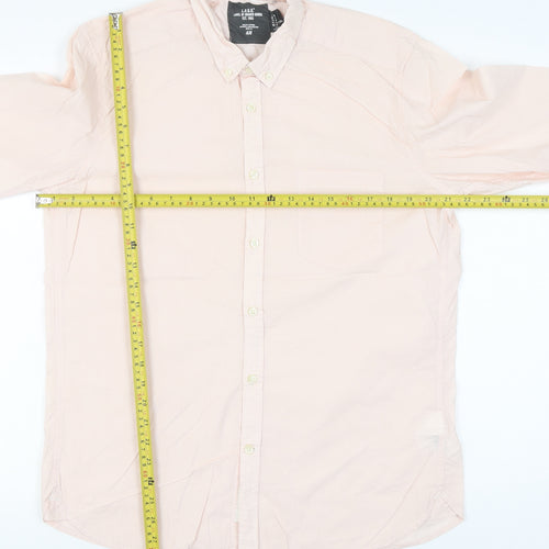 H&M L.O.G.G Men’s Pink Button-Down Casual Shirt Size M