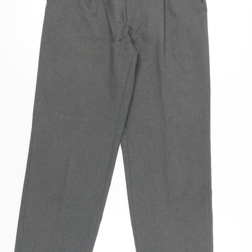 Thomas Nash Men's Grey 30in Waist 31in Leg Pleated Dress Pants
