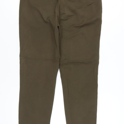Zara Woman Green Slim Fit Chino Trousers Womens Size 2