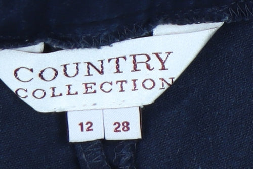 Country Collection Womens Blue Size 12 Chino Trousers Cotton