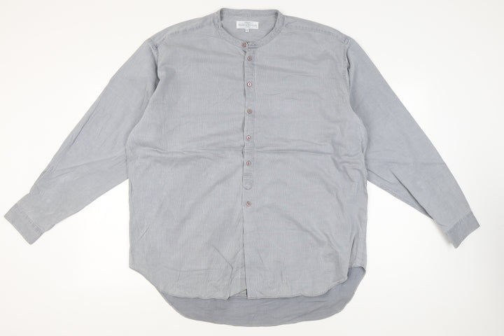 Marks and Spencer Men’s XL 44-46" Blue Cotton Long Sleeve Band Collar Shirt