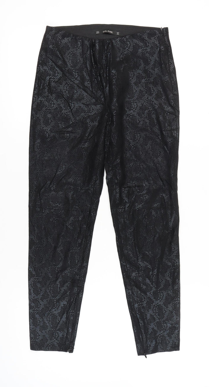 Zara Basic Women’s Black Animal Print Leggings Size M