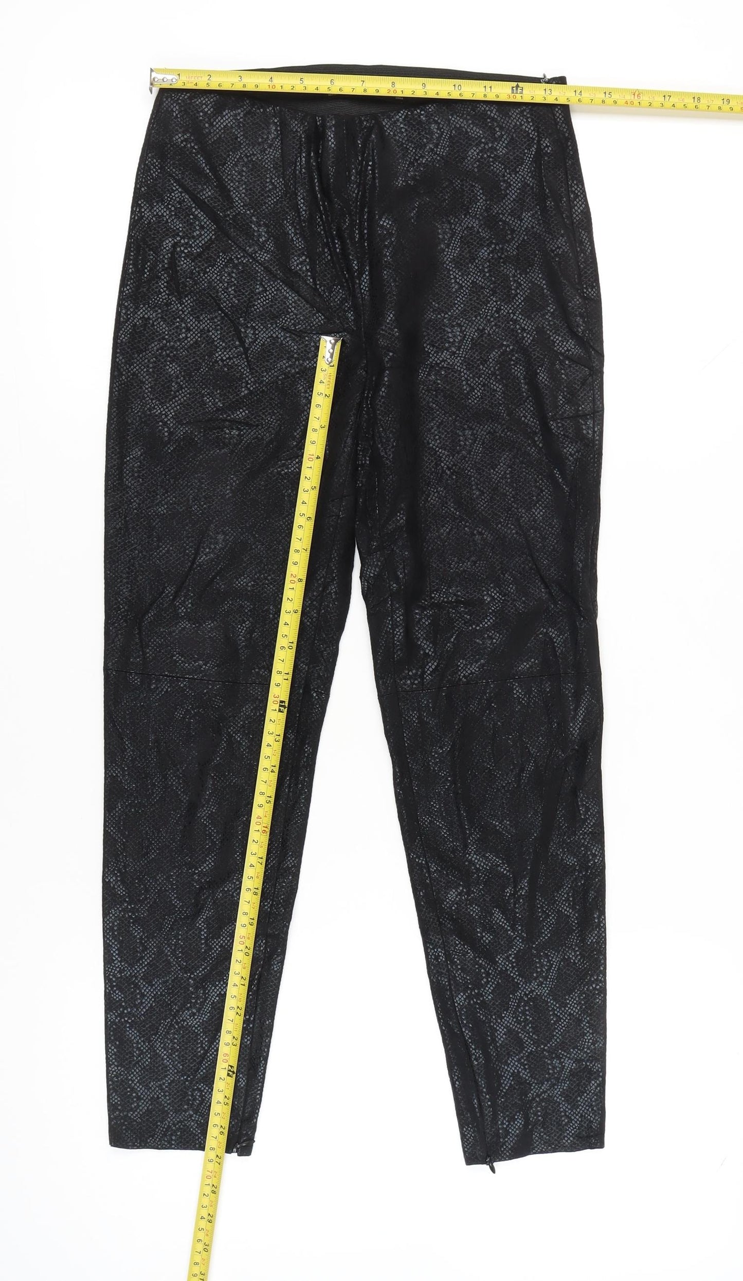 Zara Basic Women’s Black Animal Print Leggings Size M