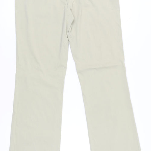 Marks and Spencer Women Beige Size 16 Tall Straight Leg Trousers