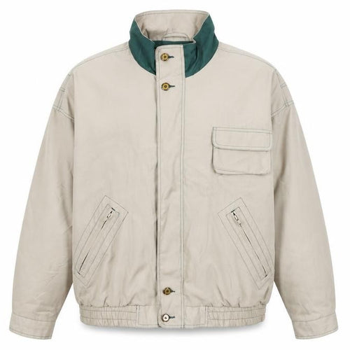 Regatta Men's Beige Outdoor Jacket L Stand Collar Zip Pockets