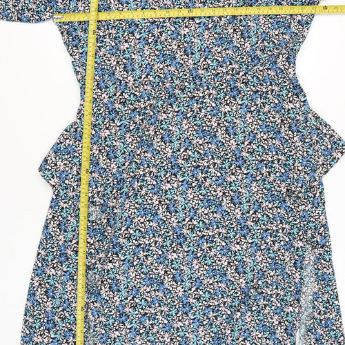 Dorothy Perkins Women’s Blue Floral Shift Dress UK 20