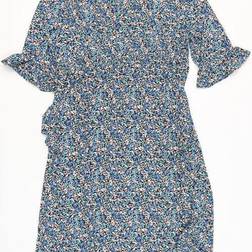 Dorothy Perkins Women’s Blue Floral Shift Dress UK 20