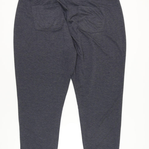 Julipa Womens Grey Straight Leg Stretch Trousers Size 20