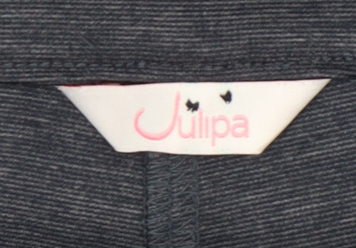 Julipa Womens Grey Straight Leg Stretch Trousers Size 20
