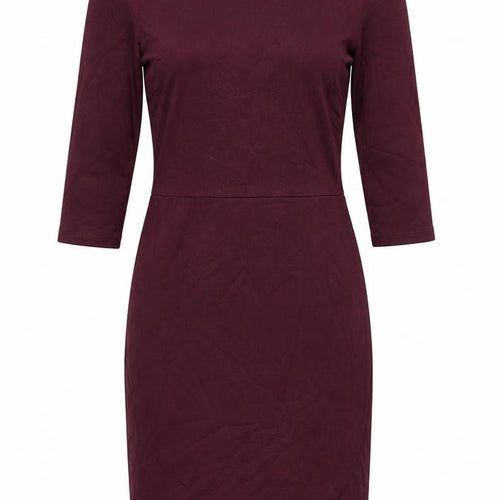 Topshop Women’s Purple Bodycon Dress UK 10 Knee Length 3/4 Sleeve