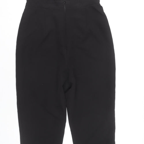 ASOS Women's Black Size 10 V-Neck Tapered Leg Jumpsuit