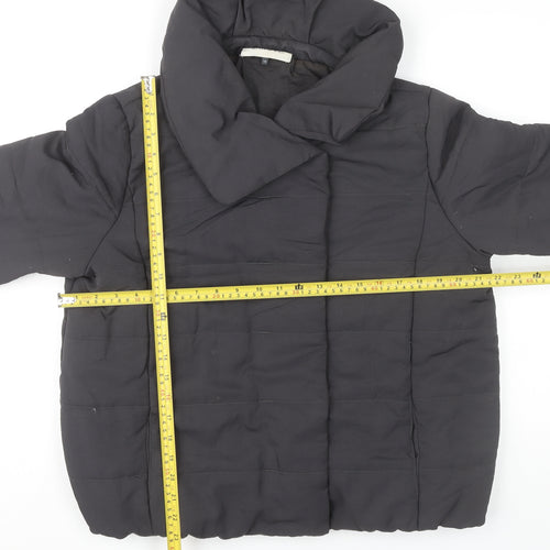 Maison de Nimes Womens Black Size 16 Puffer Jacket Quilted Winter Coat