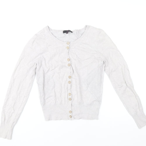 Jasper Conran Women’s Beige Long Sleeve Button Cardigan Size 10