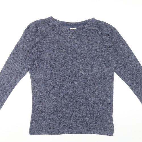 Zara Women’s Blue Slim Fit Knit Jumper Size S Long Sleeve