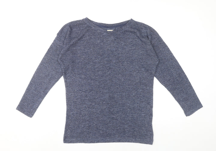 Zara Women’s Blue Slim Fit Knit Jumper Size S Long Sleeve