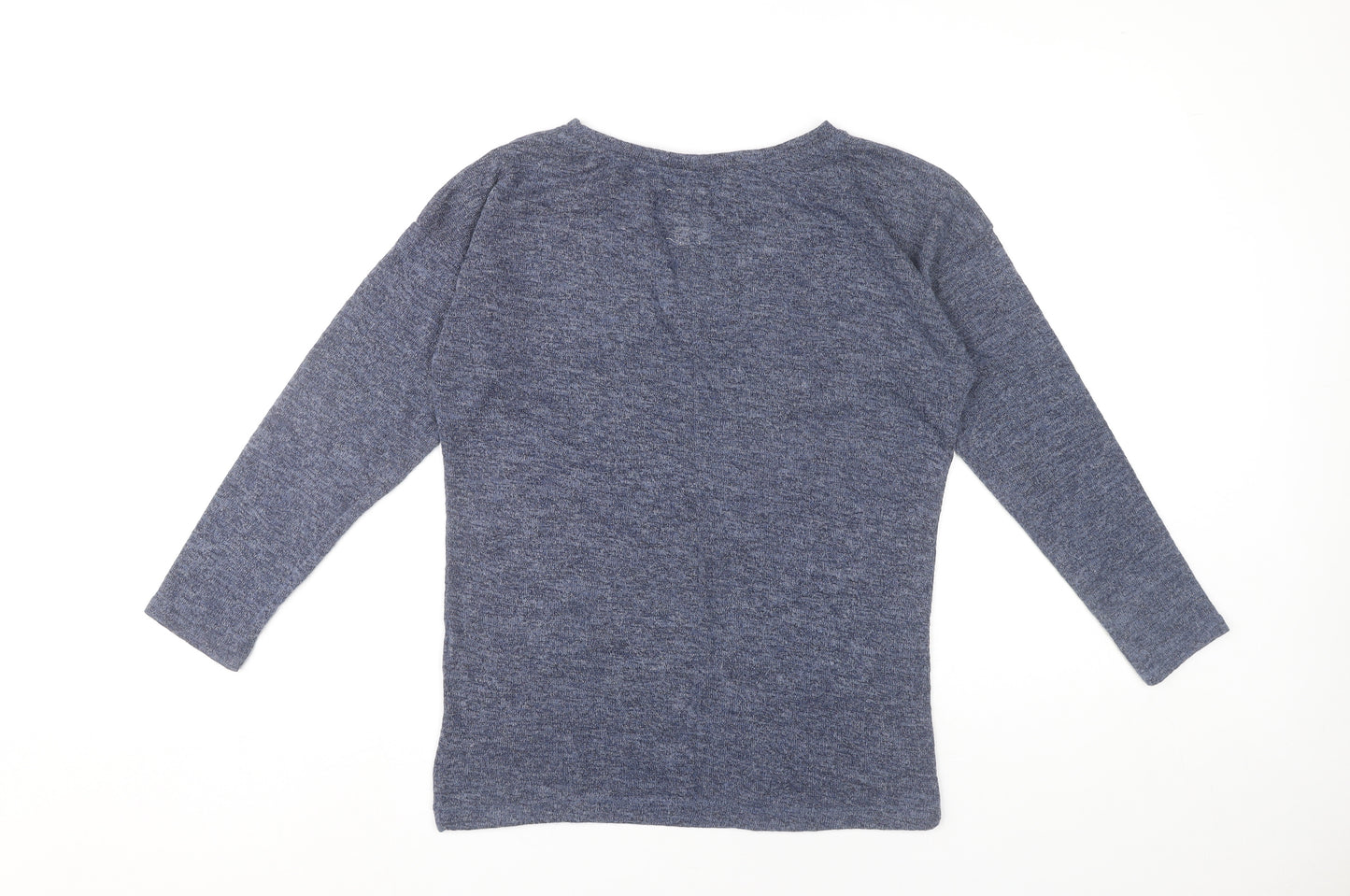 Zara Women’s Blue Slim Fit Knit Jumper Size S Long Sleeve