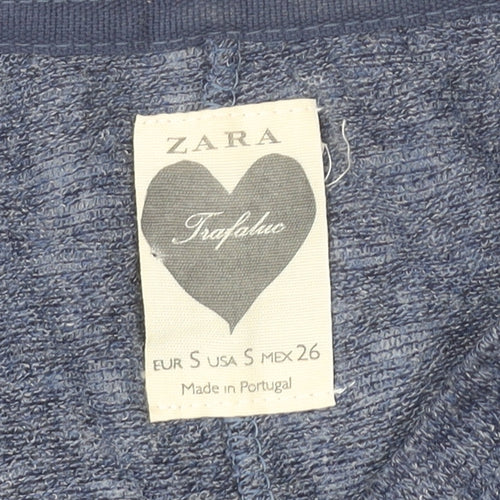 Zara Women’s Blue Slim Fit Knit Jumper Size S Long Sleeve