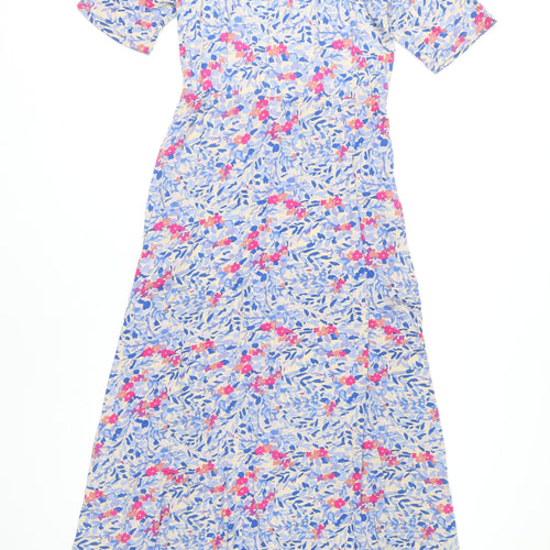 Patra Women’s Multicoloured Floral Maxi Dress Size S Viscose Stretch