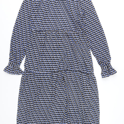 ONLY Women’s Multicoloured Geometric Midi Dress 3XL A-Line Long Sleeve