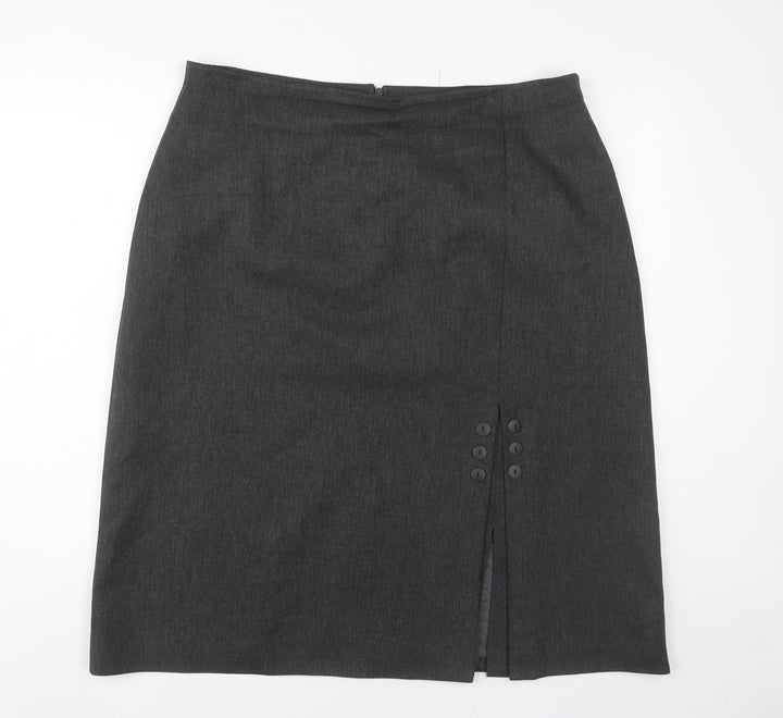 Essence Women’s Grey Size 22 Pencil Skirt Formal Workwear