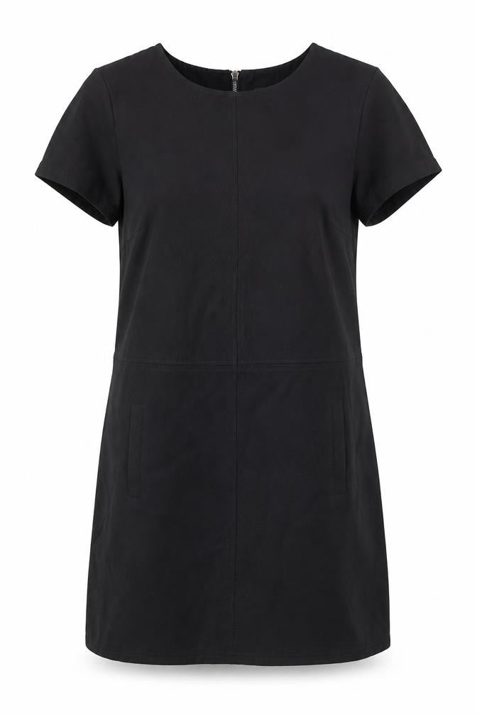 Oasis Women Black Shift Dress Size 12 Short Sleeve Workwear