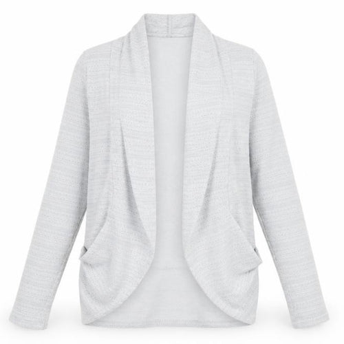 Oasis Womens Grey XS Cardigan Open Knit Lightweight Long Sleeve