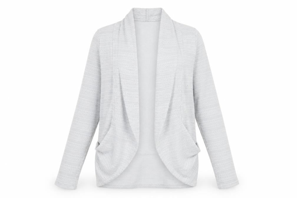 Oasis Womens Grey XS Cardigan Open Knit Lightweight Long Sleeve
