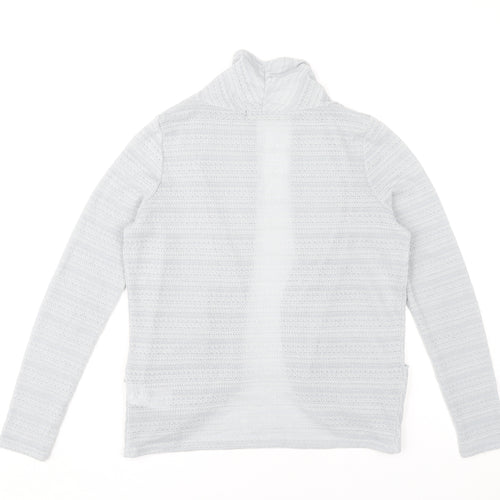 Oasis Womens Grey XS Cardigan Open Knit Lightweight Long Sleeve