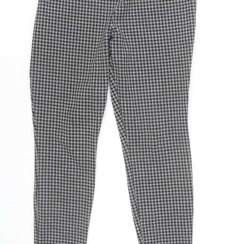 Papaya Women Grey Houndstooth Leggings Size 12 Stretch Comfort