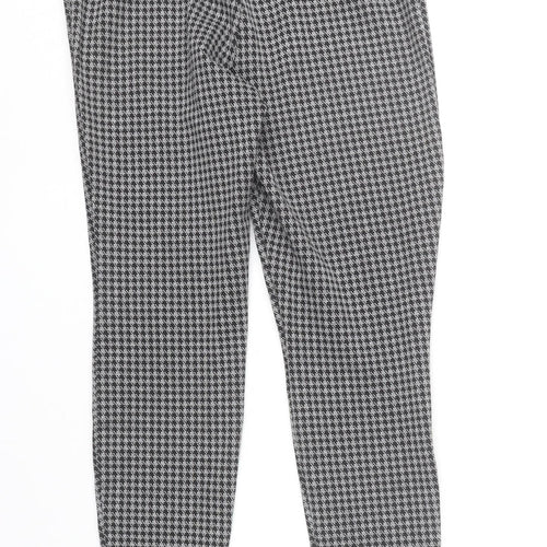 Papaya Women Grey Houndstooth Leggings Size 12 Stretch Comfort