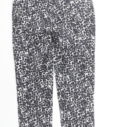 H&M Womens Black Animal Print Leggings Size 10 Slim Fit