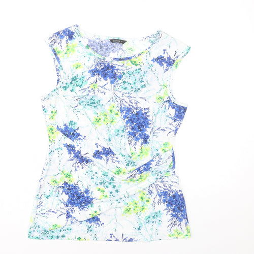 Roman Women’s Multicoloured Floral Tunic Blouse Size 10 Sleeveless